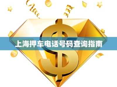 上海押車電話號碼查詢指南